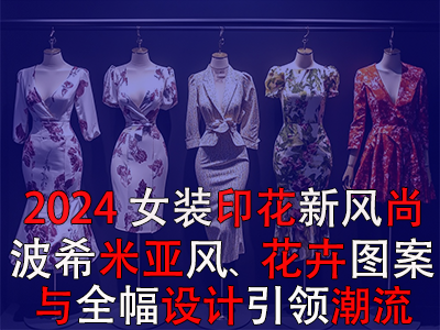 2024女裝印花新風(fēng)尚：波希米亞風(fēng)、花卉圖案與全幅設(shè)計(jì)引領(lǐng)潮流