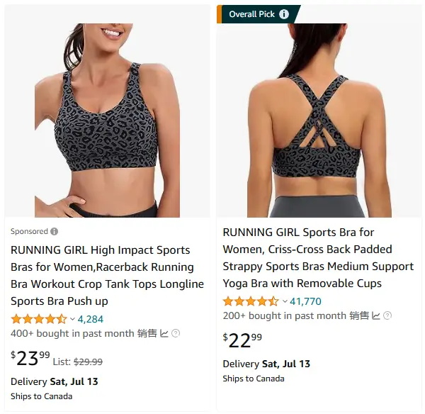 跨境選品，運(yùn)動(dòng)服品類運(yùn)動(dòng)文胸?zé)豳u